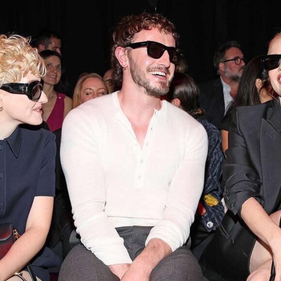 Gucci GG1427S 005 Sunglasses Black/Green Havana Square Frame, Green Lenses - Picture 4 of 11